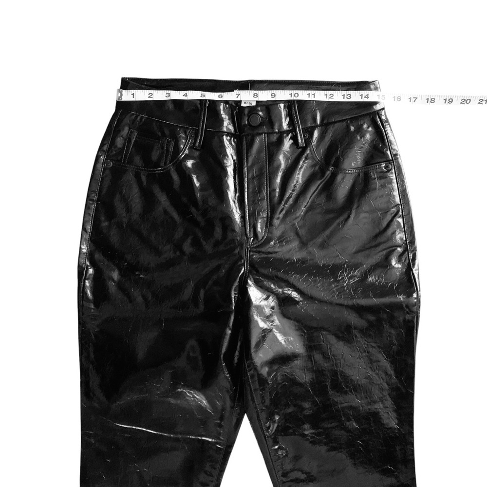GOOD AMERICAN Faux Leather Jeans! Retail $175. - Picture 5 of 8